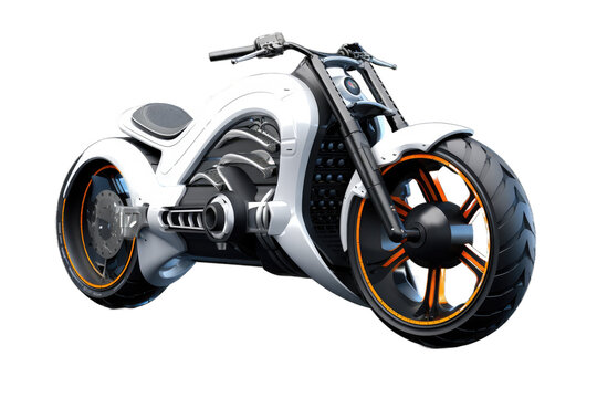 motorcycle is equipped with large black tires suitable for off-road use