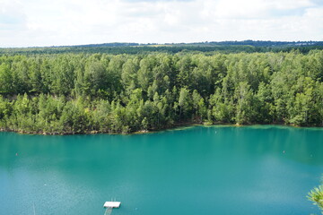 Jezioro błękitna woda