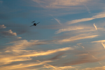 Dynamic Departure: Jet Soaring into the Sky