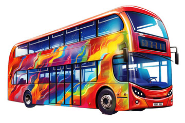 double-decker city bus