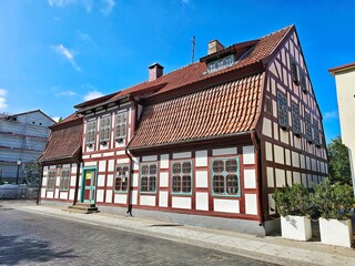Typical construction of Klaipeda in Lithuania