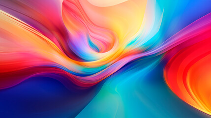 Obraz premium Abstract background with bright wavy lines. Wallpaper concept illustration