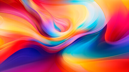 Abstract background with bright wavy lines. Wallpaper concept illustration