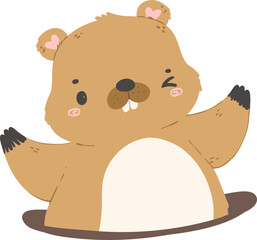 Groundhog illustration