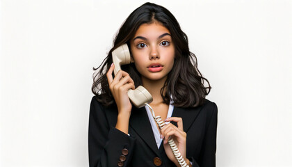 woman talking on the phone