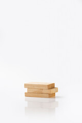 Stack of wooden blocks