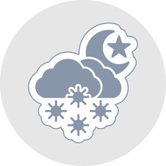 Night Snow Icon