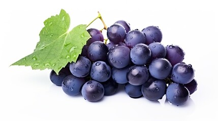 Fototapeta premium Isolated grapes. Generative AI