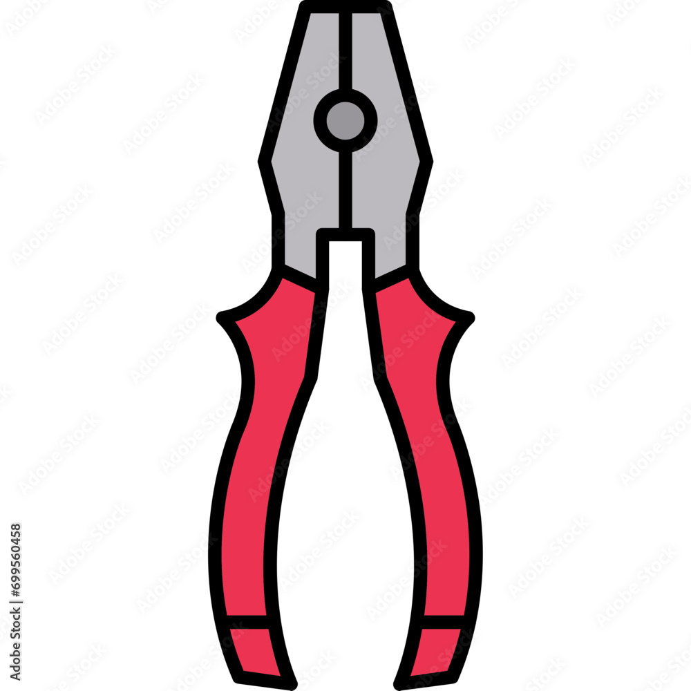 Sticker pliers icon