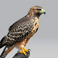  Majestic Hawk Perched