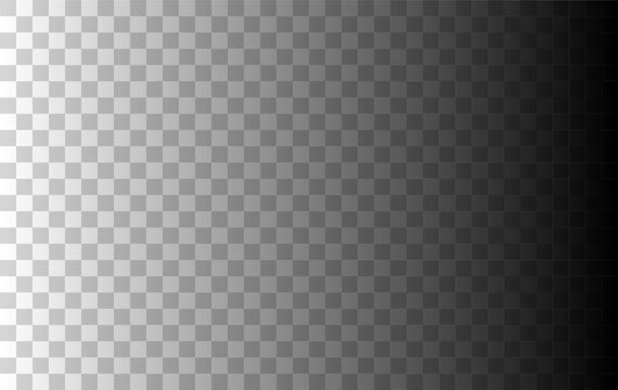 Wallpaper image, imitation of a transparent background, gray and white even squares. Black cover layer with overlap effect. Transparent background for your designs. Seamless pattern. Vector graphic