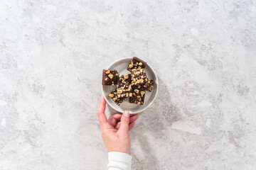 Chocolate hazelnut fudge