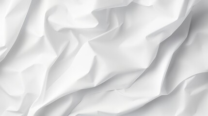 Abstract creased paper background. White paper for isolated background. Creased paper texture. - obrazy, fototapety, plakaty