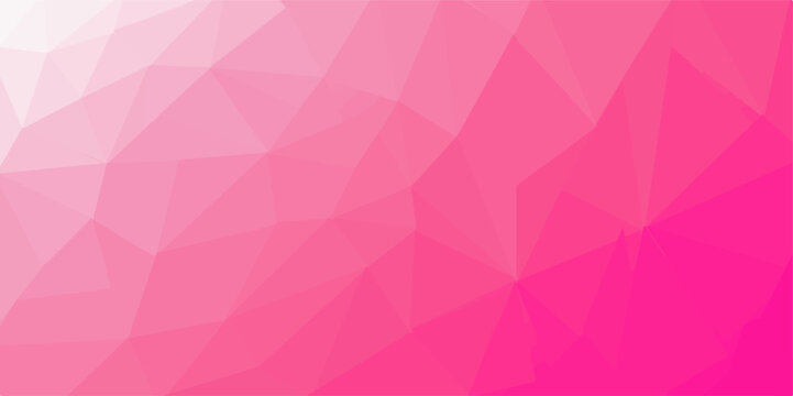 Abstract pink Color Polygon Background Design abstract Low Polygon gradient Generative Art background illustration.Colorful Polygonal Mosaic Background, Perfect For Wallpaper. Vector Design Template. 
