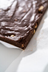 Chocolate macadamia fudge