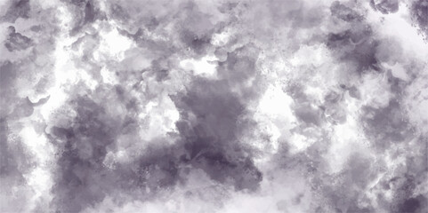 Dark storm sky clouds background. purple aquarelle painted paper textured canvas for design . Dark clouds in the sky before a thunderstorm Ominous and heavy clouds before the hurricane.v 