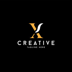 abstract letter X logo