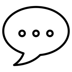 Message Bubble Icon Element For Design