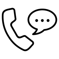 Telephone Receiver Icon Element For Design