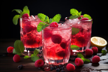 Sparkling berry punch