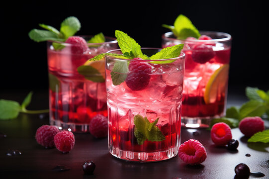 Sparkling berry punch