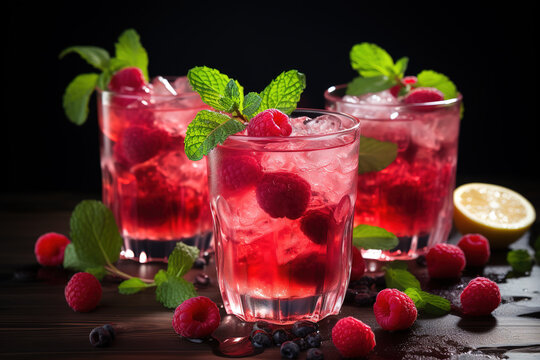 Sparkling berry punch
