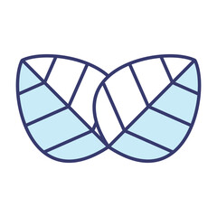 Leaf icon vector on trendy design