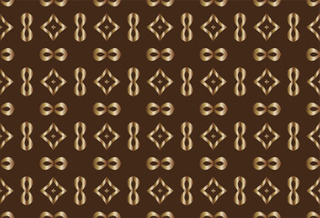 golden ornament in Arabian style. Modern decorative background. For interior wallpaper, smart design, fashion print. Business project. Seamless illustration.