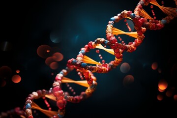 Stunning Visual. High-resolution DNA Molecule with Unique and Captivating Design