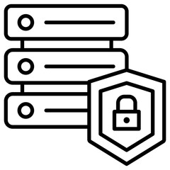 Database Security Icon of Web Hosting iconset.