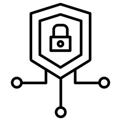 Cyber Security Icon of Web Hosting iconset.