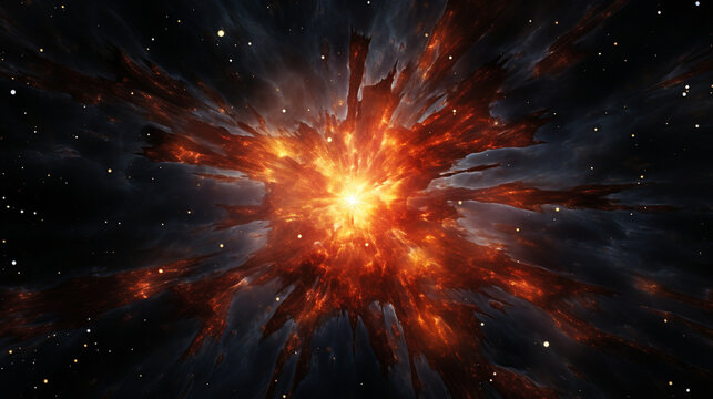 explosion of space HD 8K wallpaper Stock Photographic Image 