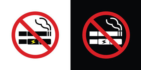 no smoking and vaping sign - obrazy, fototapety, plakaty