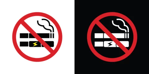 Foto op Aluminium no smoking and vaping sign © ThejCreation