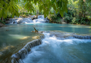 Tat Kuang Si Waterfall in Luang Prabang Laos