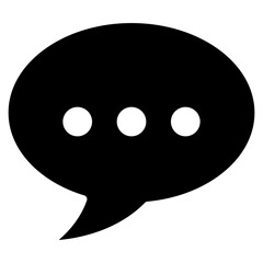 Message Bubble Icon Element For Design