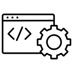 Programming Settings Icon of SEO and SEM iconset.