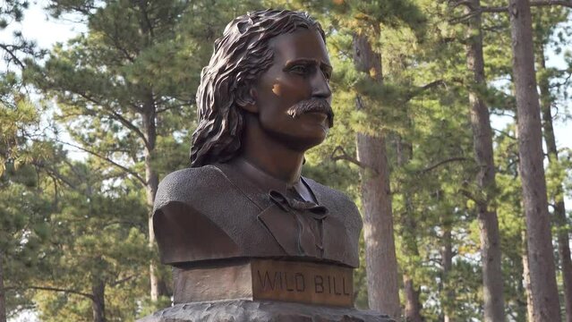 Wild Bill Hickok grave, Mount Moriah Cemetery, Deadwood, South Dakota, USA