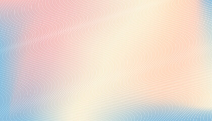 Pastel gradient background with blended lines.
