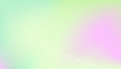 Pastel gradient background with blended lines.