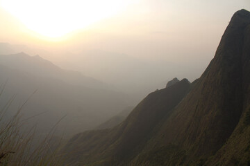 Kolukkumalai hill top in India