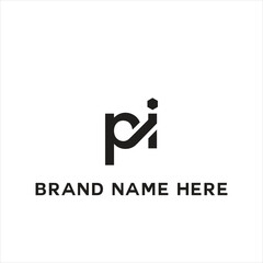 PI logo. P I design. White PI letter. PI, P I letter logo design. Initial letter PI linked circle uppercase monogram logo. P I letter logo vector design. - obrazy, fototapety, plakaty