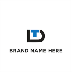 TD logo. T D design. White TD letter. TD, T D letter logo design. Initial letter TD linked circle uppercase monogram logo. T D letter logo vector design.