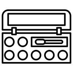 Makeup Palette Icon of Cosmetics iconset.