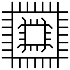 Microchip Icon of Smart City iconset.