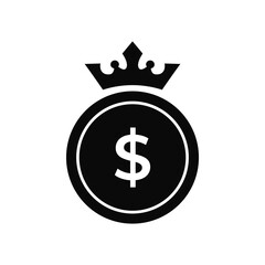  finance organization logo template. crypto, coin, currency, dollar, bitcoin, cryptocurrency, blockchain, mining, nft, finance logo.