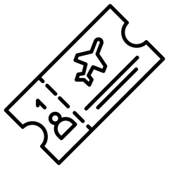 Flight Ticket Icon of Immigration iconset.