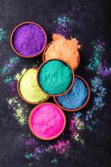 Gulal colors for Indian Holi festival