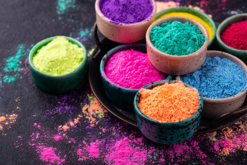Gulal colors for Indian Holi festival