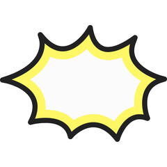 illustration of a yellow shield